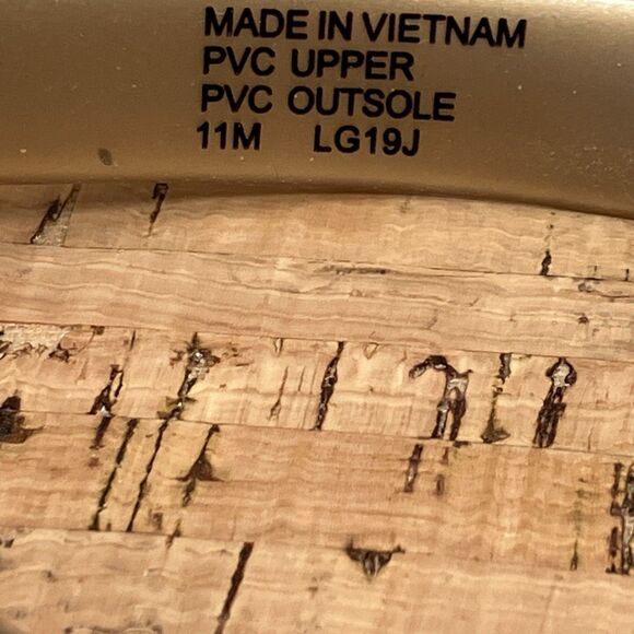 Michael Kors Jet Set Sandals MK Jelly 11 Gold Cork Flip Flops Thong Beach - Picture 3 of 12